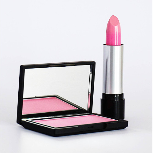 Kit Batom Rosa + Espelho